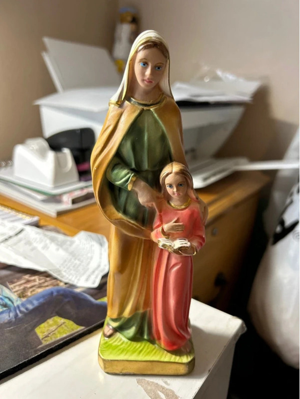St Anne child Mary statue